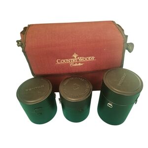 Country Woods Collector Padded Bag with 3 Pentax Lens Cases, Vintage